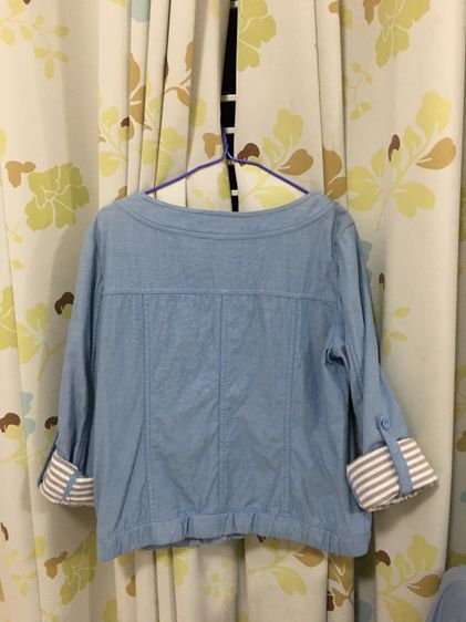 เสื้อคลุม สียีนส์แขนยาว MK KLEIN (ญี่ปุ่น) รูปที่ 4