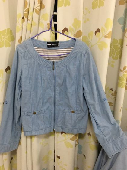เสื้อคลุม สียีนส์แขนยาว MK KLEIN (ญี่ปุ่น) รูปที่ 2