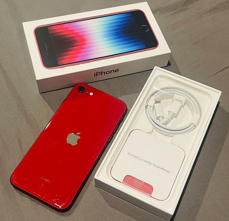 iPhone SE 3 สีแดง 128GB ศูนย์ AIS สภาพนางฟ้า รูปที่ 2
