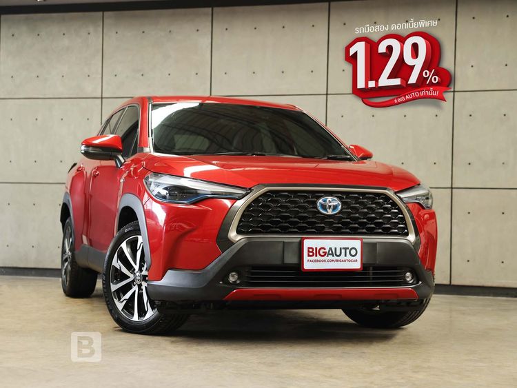 รถ Toyota Corolla Cross 1.8 Hybrid Premium สี แดง