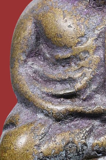 เนื้อเก่าแห้ง พระรูปหล่อหลวงพ่อเงิน วัดบางคลาน พิมพ์ขี้ตา 5 ชาย เก่า รูปที่ 8