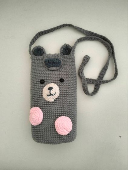 กระเป๋าใส่โทรศัพท์ ถักมือ รูปที่ 4