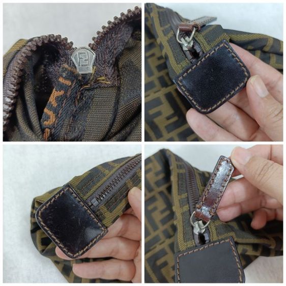 🔥Fendi Vintage Zucca Pouch 🔥 รูปที่ 13