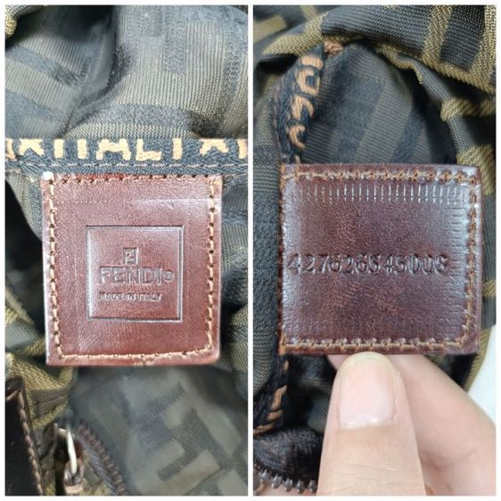 🔥Fendi Vintage Zucca Pouch 🔥 รูปที่ 12