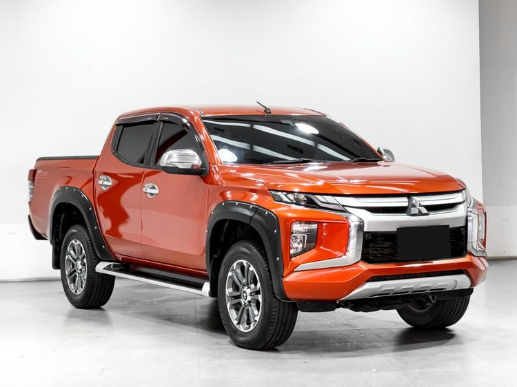 Mitsubishi Triton 2019 2.4 GT Premium Plus Pickup ดีเซล เกียร์อัตโนมัติ ส้ม รูปที่ 3