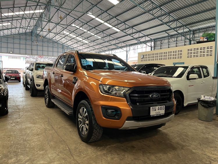 Ford Ranger 2018 2.0 Hi-Rider Wildtrak Pickup ดีเซล ไม่ติดแก๊ส เกียร์อัตโนมัติ ส้ม รูปที่ 2