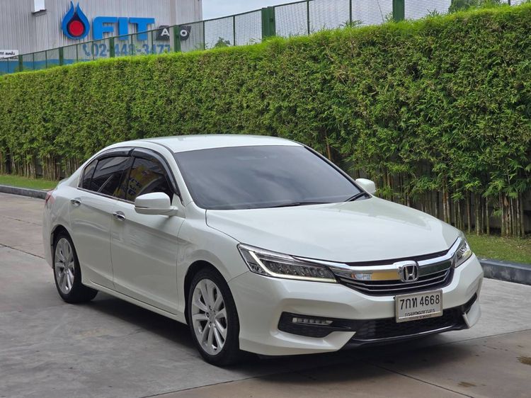 Honda Accord 2017 2.4 EL i-VTEC Sedan เบนซิน ไม่ติดแก๊ส เกียร์อัตโนมัติ ขาว