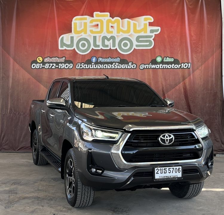 Toyota Hilux Revo 2022 Double Cab 2.4 Mid Prerunner Sedan ดีเซล ไม่ติดแก๊ส เกียร์อัตโนมัติ เทา รูปที่ 2