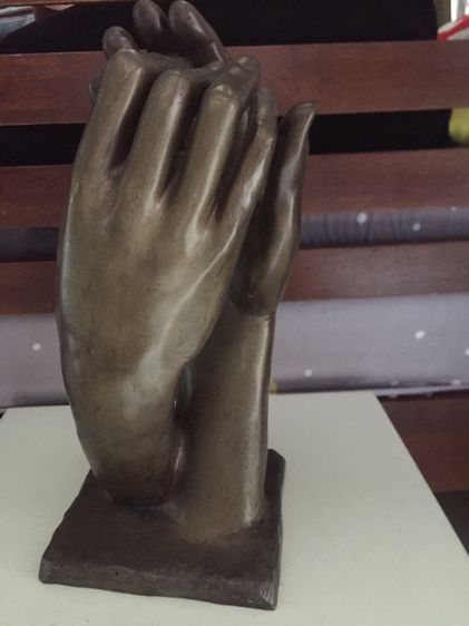 รูปปั้นทองเหลือง2มือประสาน รูปที่ 6