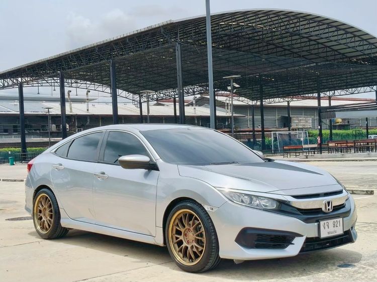 Honda Civic 2018 1.8 E i-VTEC Sedan เบนซิน ไม่ติดแก๊ส เกียร์อัตโนมัติ เงิน รูปที่ 4