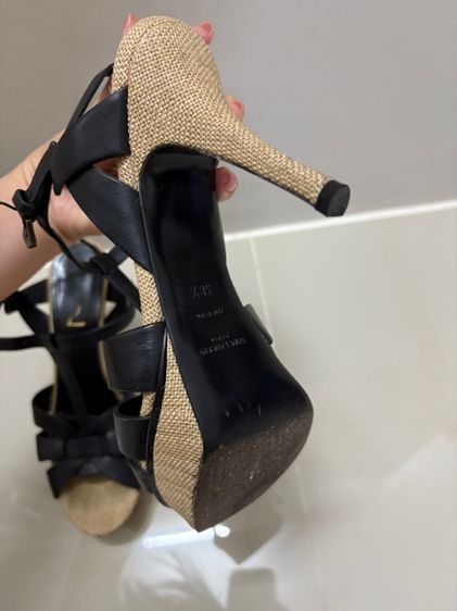 (Used) รองเท้า YSL สูง 3.5นิ้ว Size 38 ครึ่ง รูปที่ 5