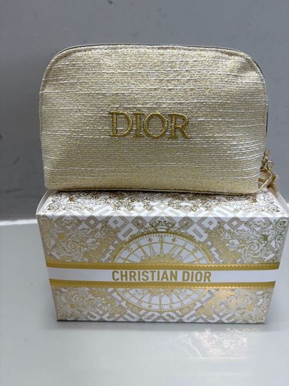 หญิง ทอง ผ้า กระเป๋าเครื่องสำอาง Dior 