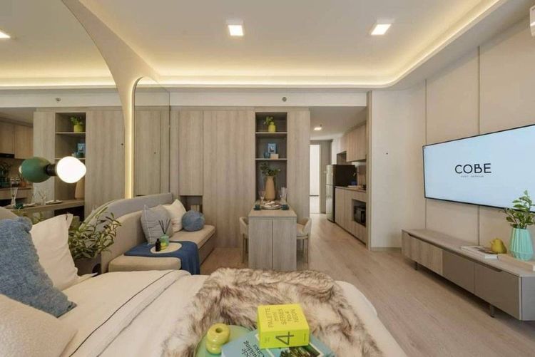 ตกแต่งครบ ขายดาวน์คอนโด COBE Kaset-Sripatum ชั้น 18 วิวโล่ง ทำเลดี ติดถนนพหลโยธิน ใกล้ BTS บางบัว เพียง 0 เมตร  รูปที่ 2