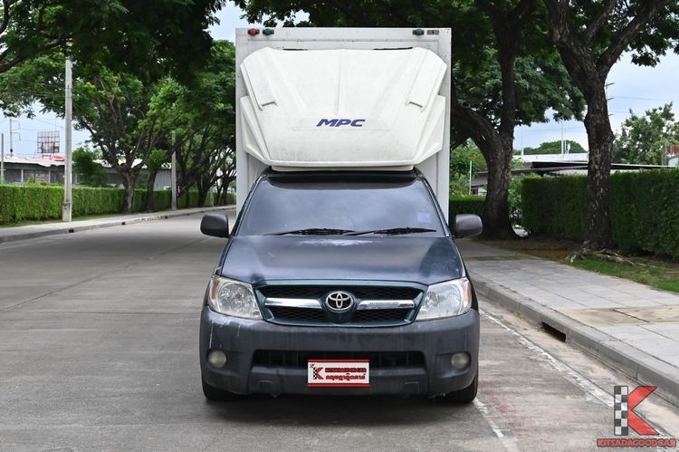 Toyota Hilux Vigo 2006 2.5 Single J Pickup ดีเซล ไม่ติดแก๊ส เกียร์ธรรมดา น้ำเงิน รูปที่ 2