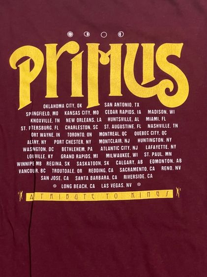 เสื้อยืดวง PRIMUS รูปที่ 8