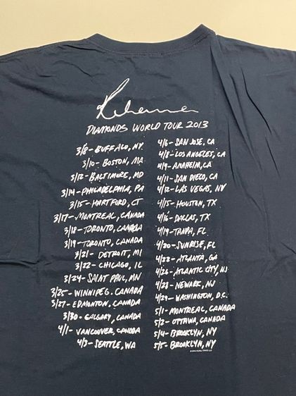 เสื้อทัวร์วง RIHANNA รูปที่ 8