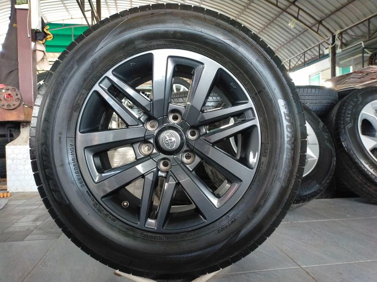 แม็กโตโยต้า สีอบpowder coat ขอบ18 พร้อมยางดันลอป 265 60 18 ปี24 ใส่revo vigo fortunerได้ทุกรุ่น รูปที่ 2