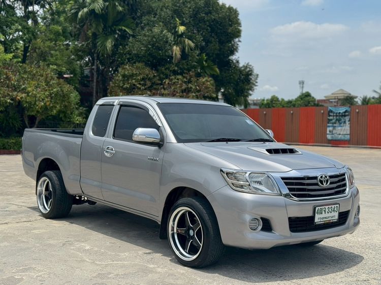 Toyota Hilux Vigo Champ 2015 Smart Cab 2.5 E Pickup ดีเซล ไม่ติดแก๊ส เกียร์อัตโนมัติ บรอนซ์เงิน รูปที่ 3