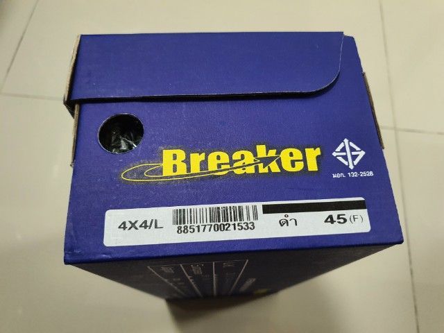 รองเท้าผ้าใบ รองเท้านักเรียน Breaker 4x4 สีดำ เบอร์ 45 ของใหม่ยังไม่แกะถุงพลาสติก...ราคารวมส่ง รูปที่ 4