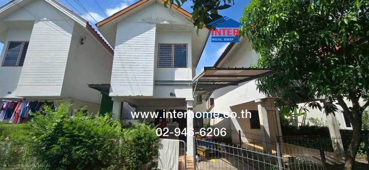 บ้านเดี่ยว 2 ชั้น 21 ตร.ว. หมู่บ้านเอื้ออาทร รังสิตคลอง5-3 ถนนกาญจนาภิเษก ถนนเลียบคลองห้า คลองหลวง ปทุมธานี