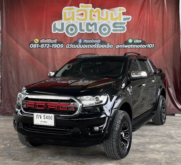 Ford Ranger 2018 2.2 Hi-Rider XLT Pickup ดีเซล ไม่ติดแก๊ส เกียร์อัตโนมัติ ดำ