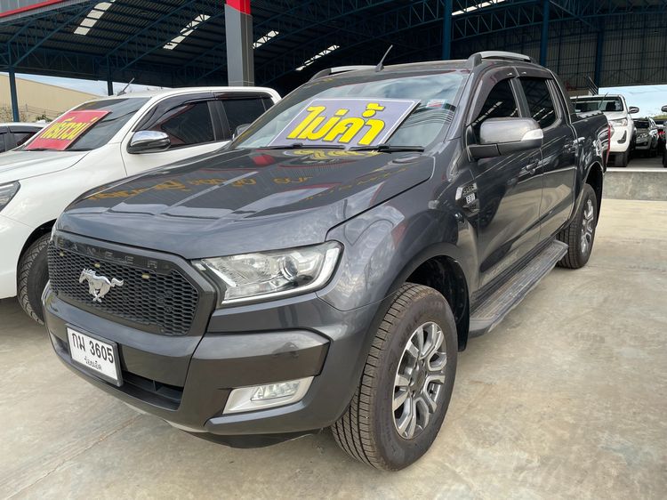 Ford Ranger 2018 2.2 Hi-Rider Wildtrak Pickup ดีเซล ไม่ติดแก๊ส เกียร์อัตโนมัติ เทา
