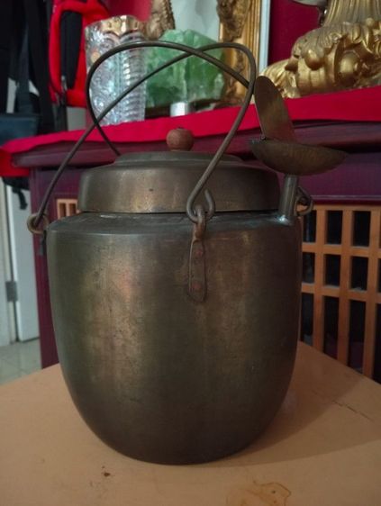 หม้อต้มสมุนไพรเก่าโบราณอายุเป็นร้อยปีสภาพเยี่ยมครบชุด รูปที่ 6