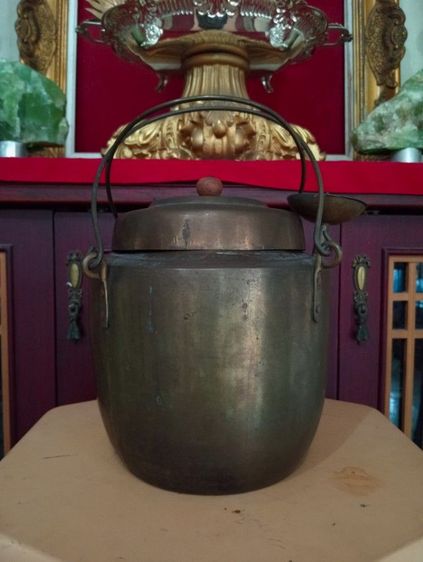 หม้อต้มสมุนไพรเก่าโบราณอายุเป็นร้อยปีสภาพเยี่ยมครบชุด