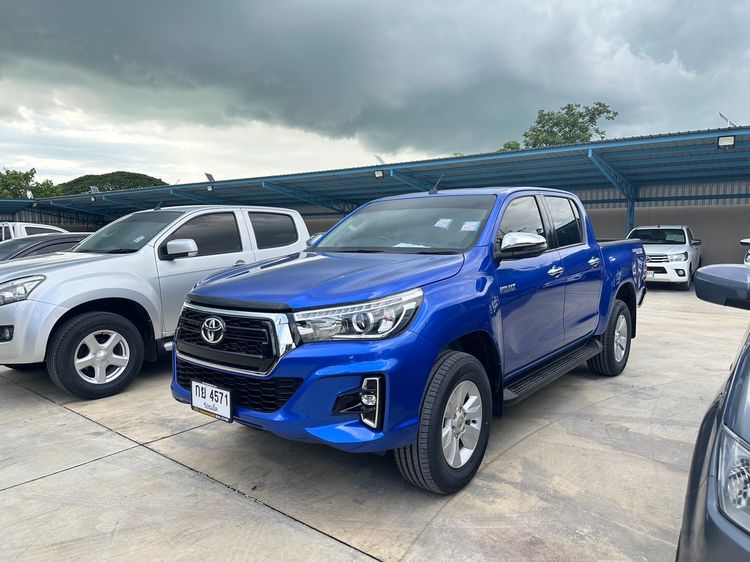Toyota Hilux Revo 2019 2.4 Prerunner E Plus Pickup ดีเซล ไม่ติดแก๊ส เกียร์อัตโนมัติ น้ำเงิน