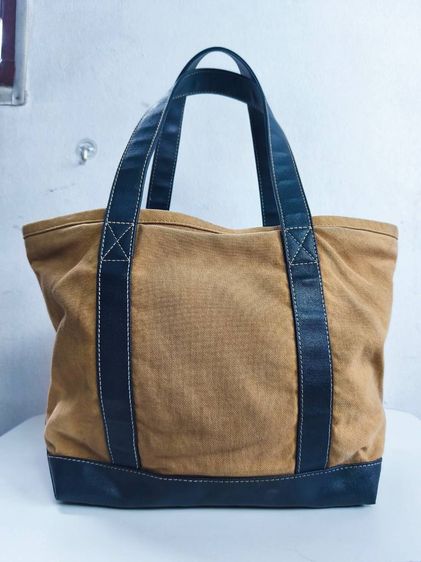 กระเป๋าสะพายข้าง Russet ผ้าเเคนวาสสีน้ำตาลโลโก้R มือ2 รูปที่ 3