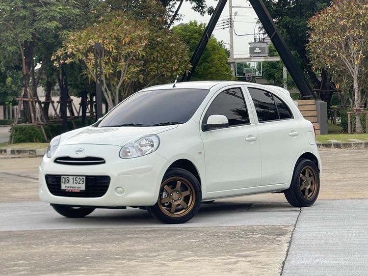 Nissan March 2011 1.2 E Sedan เบนซิน ไม่ติดแก๊ส เกียร์อัตโนมัติ ขาว