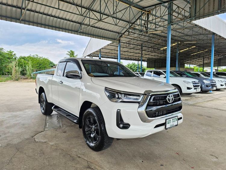 Toyota Hilux Revo 2022 Smart Cab 2.4 Mid Prerunner Pickup ดีเซล ไม่ติดแก๊ส เกียร์อัตโนมัติ ขาว รูปที่ 2