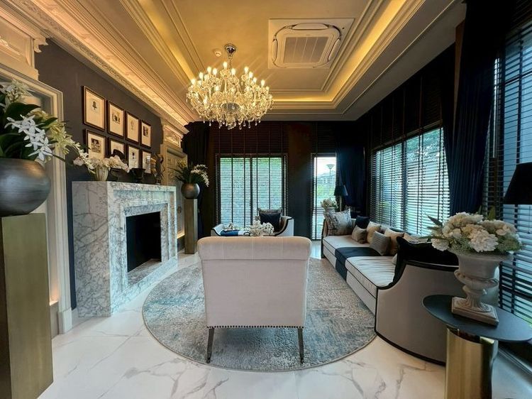 ตกแต่งครบ ขายหรือให้เช่าบ้านเดี่ยว 2 ชั้น บ้านตัวอย่างแต่งเต็ม แกรนด์ บางกอก บูเลอวาร์ด ราชพฤกษ์-ปิ่นเกล้า เลี้ยงสัตว์ได้ ใกล้เดอะมอลล์บางแค รูปที่ 3