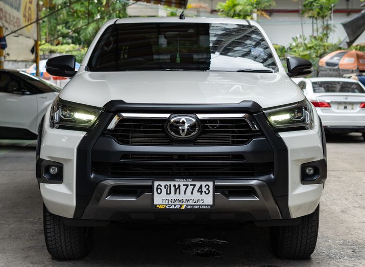 Toyota Hilux Revo 2021 Double Cab 4x4 2.8 Rocco Pickup ดีเซล ไม่ติดแก๊ส เกียร์อัตโนมัติ ขาว