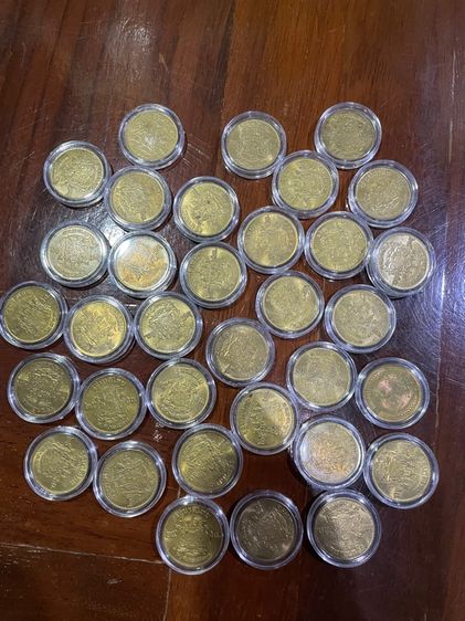 เซตเหรียญ 25-50 สต. ปี 2500 สภาพ unc จำนวน 64 เหรียญ รูปที่ 2
