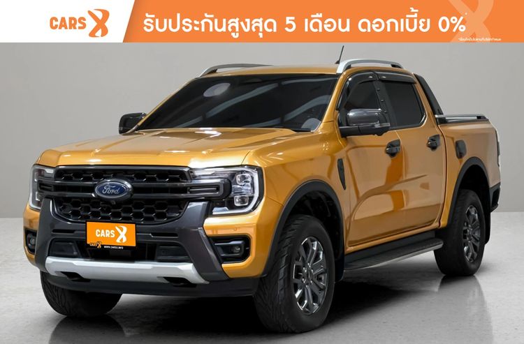 Ford Ranger 2022 2.2 Wildtrak 4WD Pickup ดีเซล ไม่ติดแก๊ส เกียร์อัตโนมัติ เหลือง