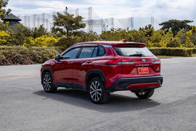 Toyota Corolla Cross 2020 1.8 Hybrid Premium Utility-car ไฮบริด ไม่ติดแก๊ส เกียร์อัตโนมัติ แดง รูปที่ 4