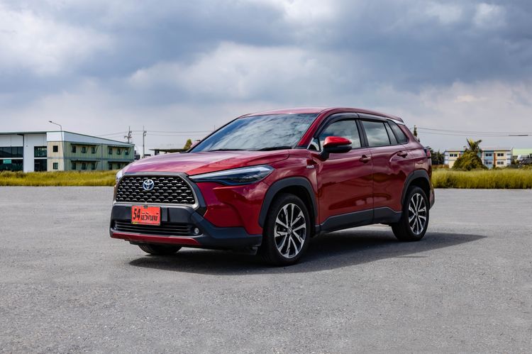 Toyota Corolla Cross 2020 1.8 Hybrid Premium Utility-car ไฮบริด ไม่ติดแก๊ส เกียร์อัตโนมัติ แดง รูปที่ 3