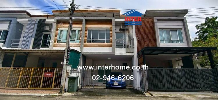 ทาวน์โฮม 2 ชั้น 21.8 ตร.ว. หมู่บ้านเดอะคลัสเตอร์วิลล์3 ถนนราชพฤกษ์ ถนนพระราม5 นครอินทร์ บางกรวย นนทบุรี