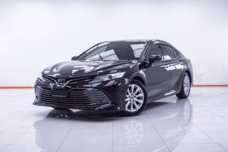 Toyota Camry 2019 2.5 HEV Premium Luxury Sedan ไฮบริด ไม่ติดแก๊ส เกียร์อัตโนมัติ ดำ