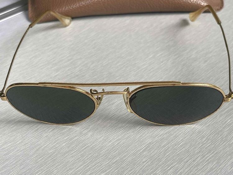 Vintage B l Ray Ban Classic W1534 Arista G15 UV Arced Oval Aviator Sunglasses  รูปที่ 9