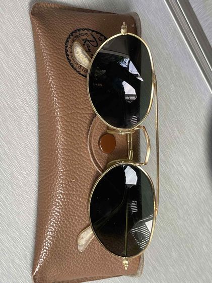 Vintage B l Ray Ban Classic W1534 Arista G15 UV Arced Oval Aviator Sunglasses  รูปที่ 14