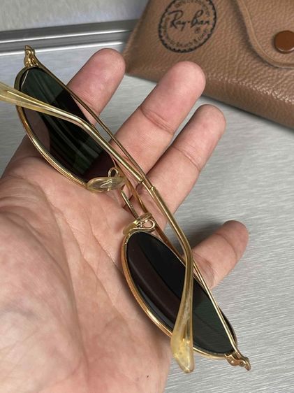 Vintage B l Ray Ban Classic W1534 Arista G15 UV Arced Oval Aviator Sunglasses  รูปที่ 13