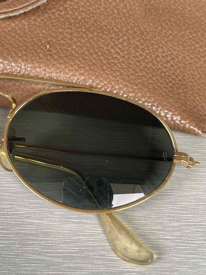 Vintage B l Ray Ban Classic W1534 Arista G15 UV Arced Oval Aviator Sunglasses  รูปที่ 3