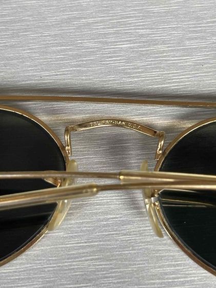 Vintage B l Ray Ban Classic W1534 Arista G15 UV Arced Oval Aviator Sunglasses  รูปที่ 5