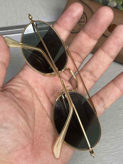 Vintage B l Ray Ban Classic W1534 Arista G15 UV Arced Oval Aviator Sunglasses  รูปที่ 10