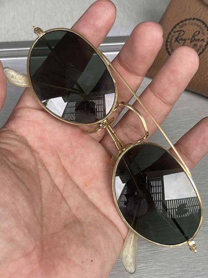Vintage B l Ray Ban Classic W1534 Arista G15 UV Arced Oval Aviator Sunglasses  รูปที่ 15