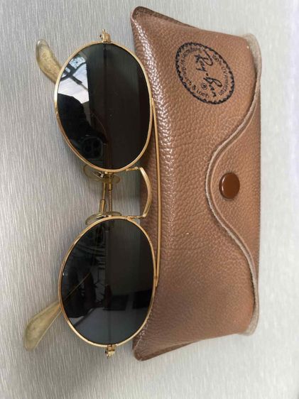 Vintage B l Ray Ban Classic W1534 Arista G15 UV Arced Oval Aviator Sunglasses  รูปที่ 2