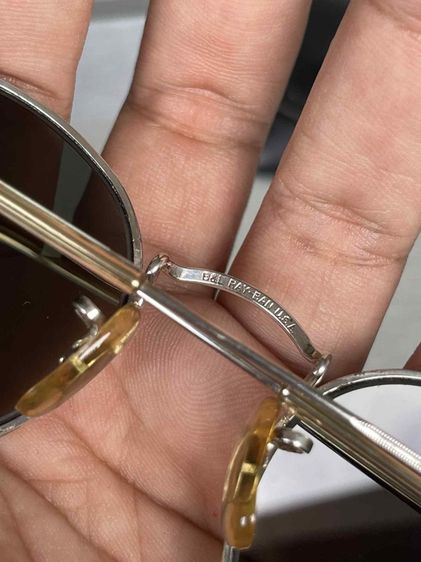 Vintage RayBan  B L W2247 Etched White Gold Made In Usa . รูปที่ 11