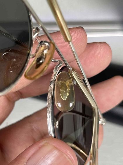 Vintage RayBan  B L W2247 Etched White Gold Made In Usa . รูปที่ 9